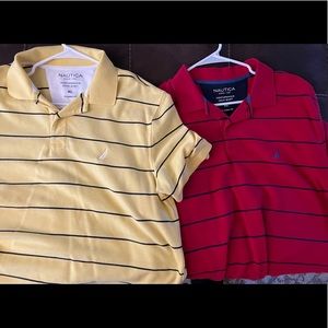 Nautical polo short sleeve shirts (both)